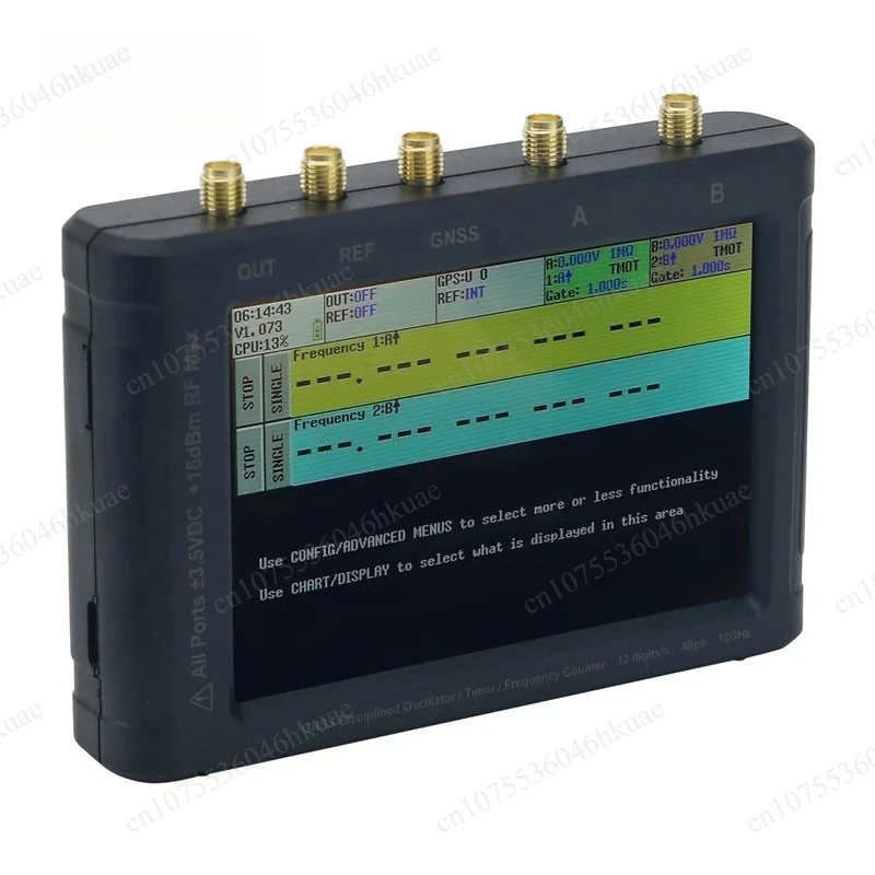 12 Bit Portable Frequency Counter 0.1Hz To 12.8GHz High Precision Tester With Internal GNSS Disciplined Oscillator
