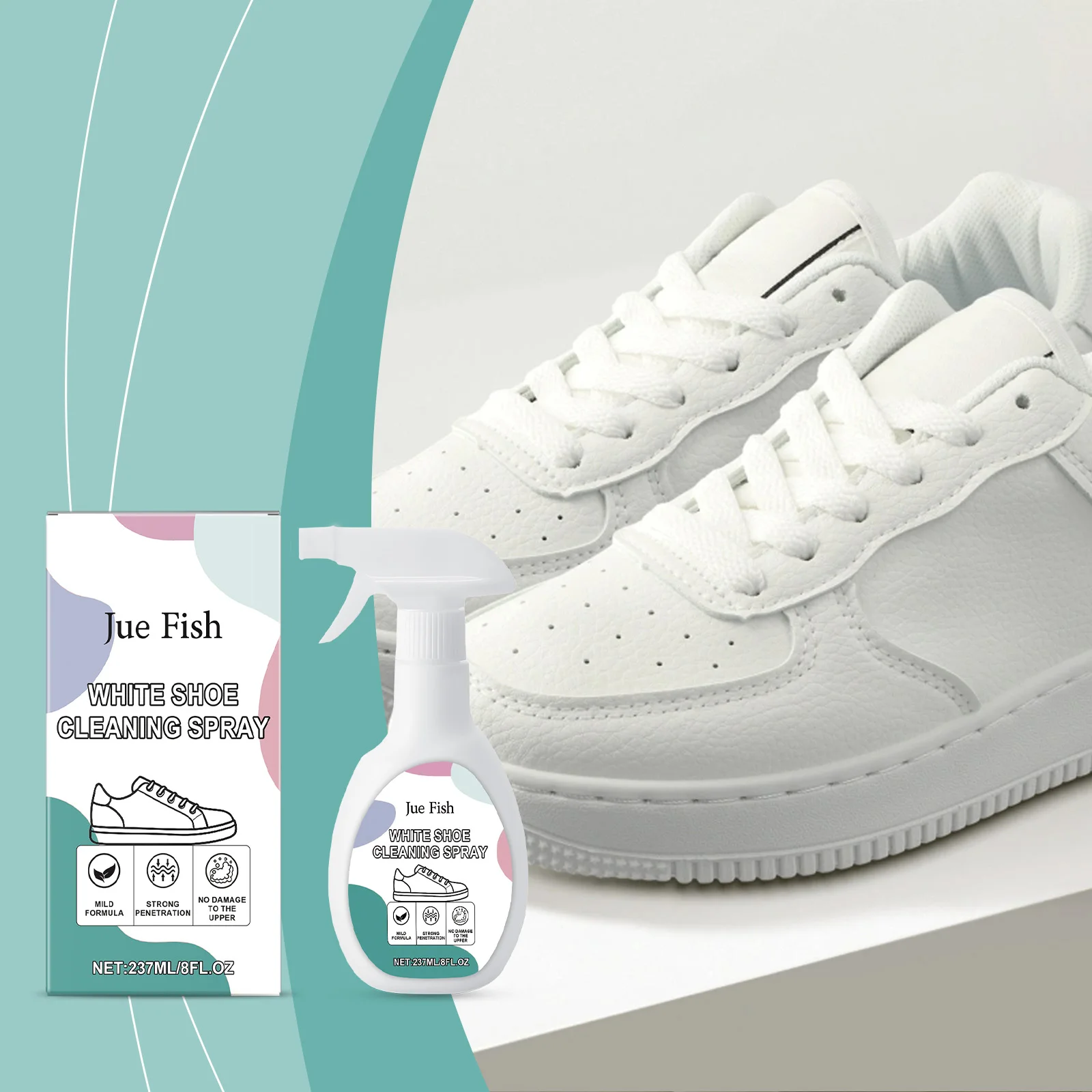 

White Shoe Yellow Stain Cleaner-Anti-Oxidation, Portable Shoe Cleaner for Daily Use, Effective for White Footwear Stain Removal