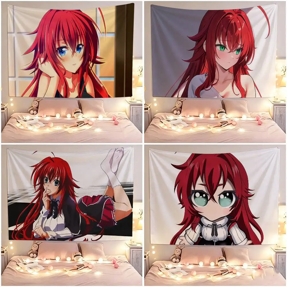High School DxD R-Rias Gremory Flags Wall Hanging Tapestry Outdoor Garage Room Decorative flag Background Blanket