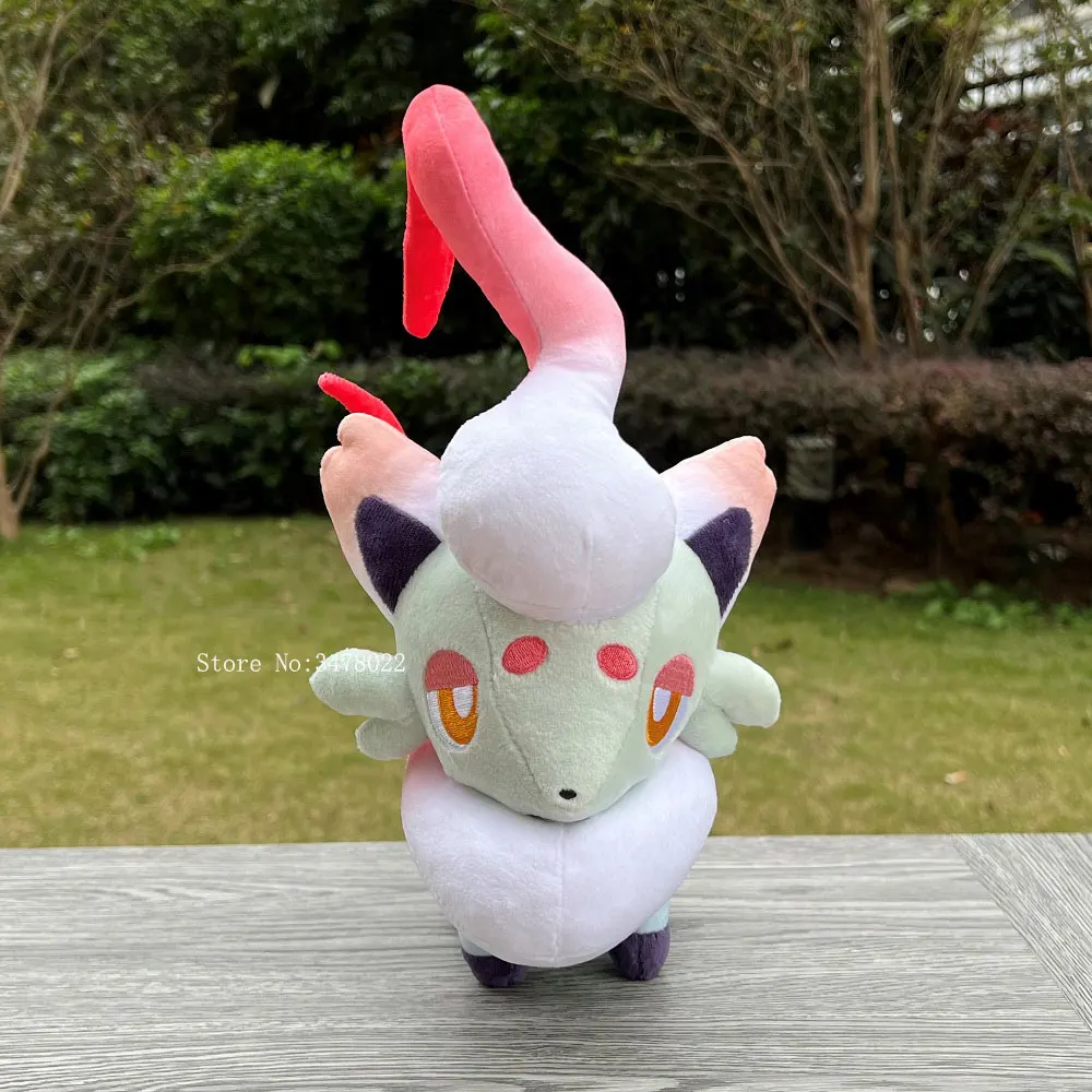 

25cm Pokemon Go Plush Toy Hisui Zorua Cuddly Cartoon Stuffed Animal Soft Doll Gift