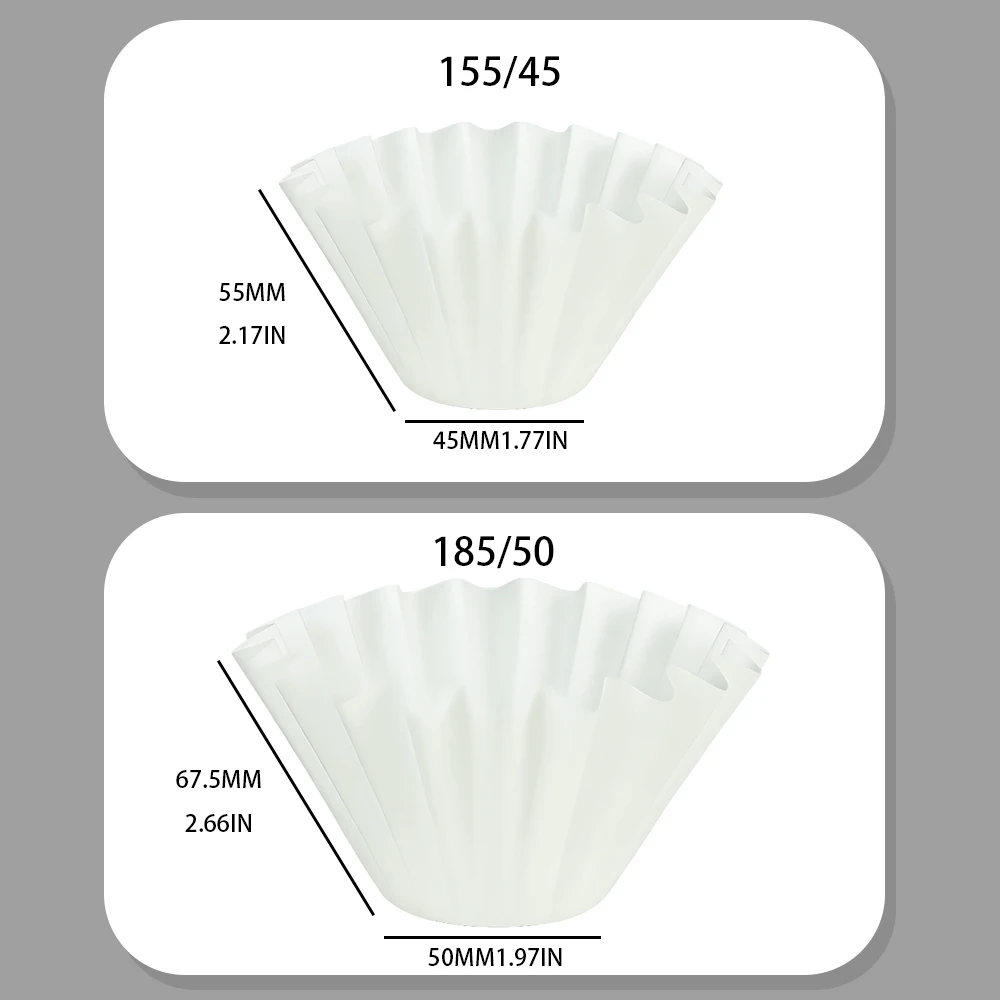Hand Brewed Coffee Cake Cup Filter Paper for Even Extraction and Restoration of Coffee Flavor, Coffee Enthusiast Brewing Tool