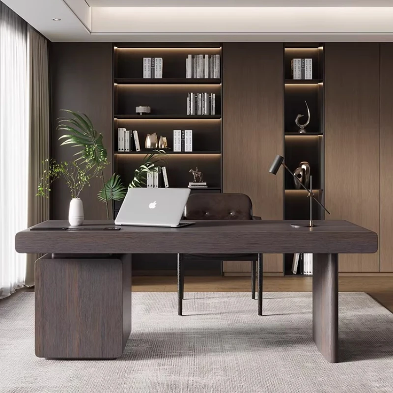 Italian Style Office Desks Minimalist Design Wooden Modern Advanced Office Desks Balcony Homestay Furniture Schreibtisch Ls40bgz