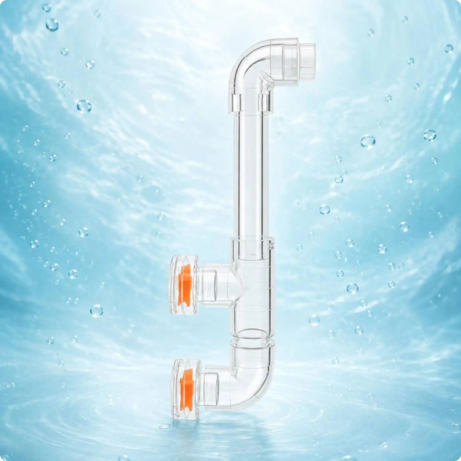 Aquarium Flow Device Clear Tube Rotating Water Outlet Kit User Friendly Assembly for Aquatic Habitat Water Flow