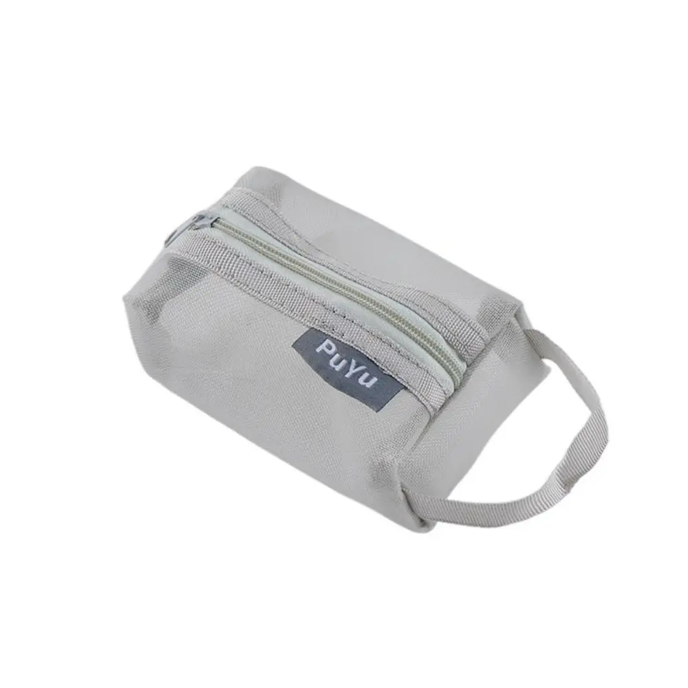 

Portable Breathable Square Mesh Storage Pouch Large Capacity Lightweight Key Bags Mini Wash Bag Mini Zipper Coin Purse