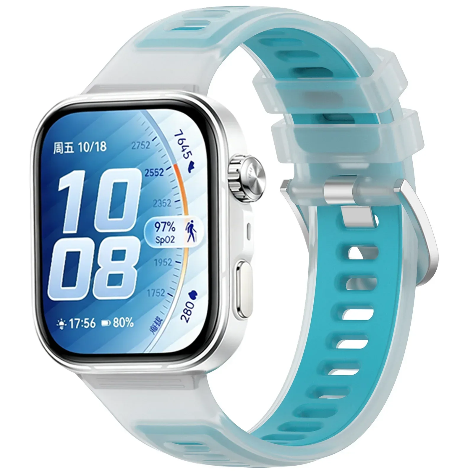 Durchscheinendes Silikonarmband für Huawei Watch Fit 5 Fit5 Pro Armband Uhrenarmband für Huawei Fit 3 4 Fit4Pro Ersatzarmband – Detail 26