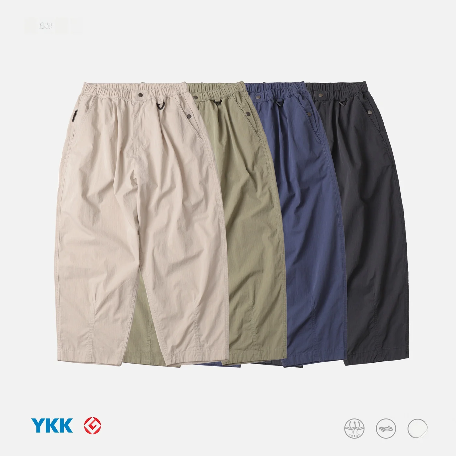 

Мужские повседневные брюки с высокой талией, свободного кроя, из нейлоновой ткани, легкие, с эффектом потертости, из микроконусного хлопка, с темным клетчатым узором