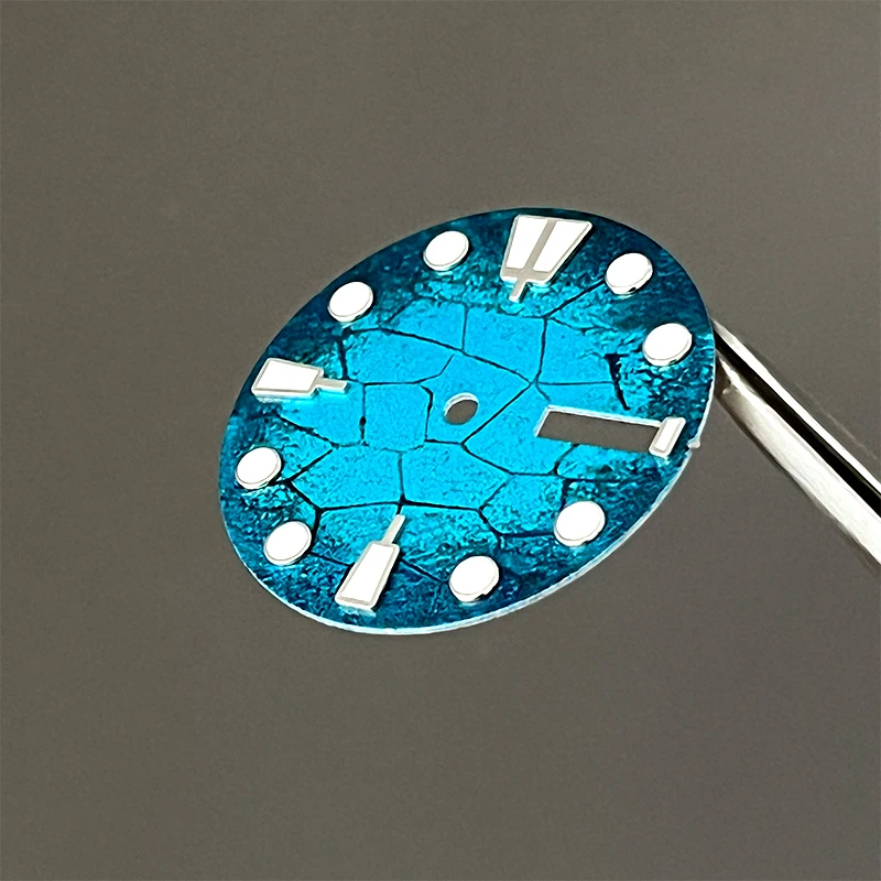 28.5mm Dial Fit  Men's Watches SKX007 SKX009 6105 SRPD Tuna Monster Turtle Watch Case For Japan 7s26 NH35 NH36 Movement C3 Green