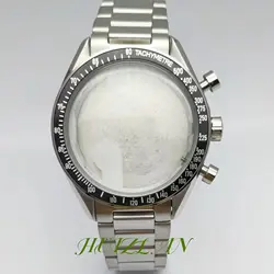 40MM Watch Case Stainless Steel Fit vk63 vk64 vk67 quartz Movement