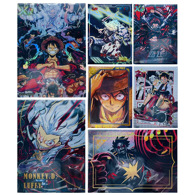 Anime ONE PIECE Monkey D. Luffy Two-dimensional amination peripheral collection card Children's toys Christmas birthday gift