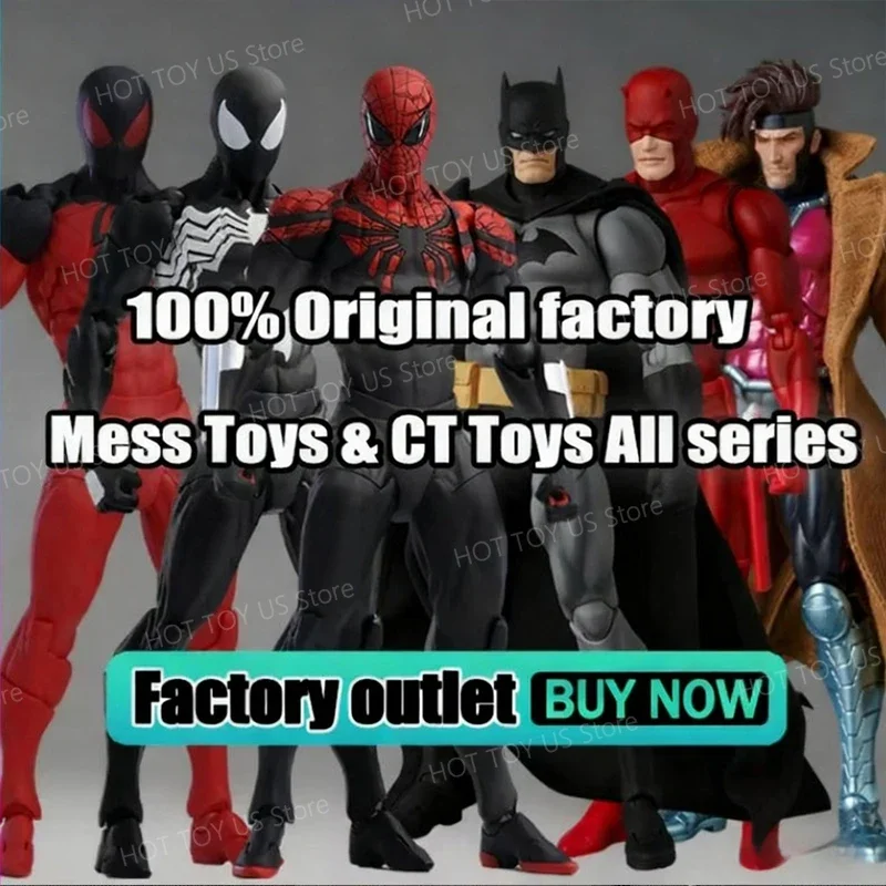 ألعاب الفوضى وألعاب Ct مجموعة كاملة بدلة سوداء الجار سبايدرمان مافيكس دارديفيل 223 ولفيرين 096 باتمان 126 ألعاب شخصيات الحركة 2.0 #1