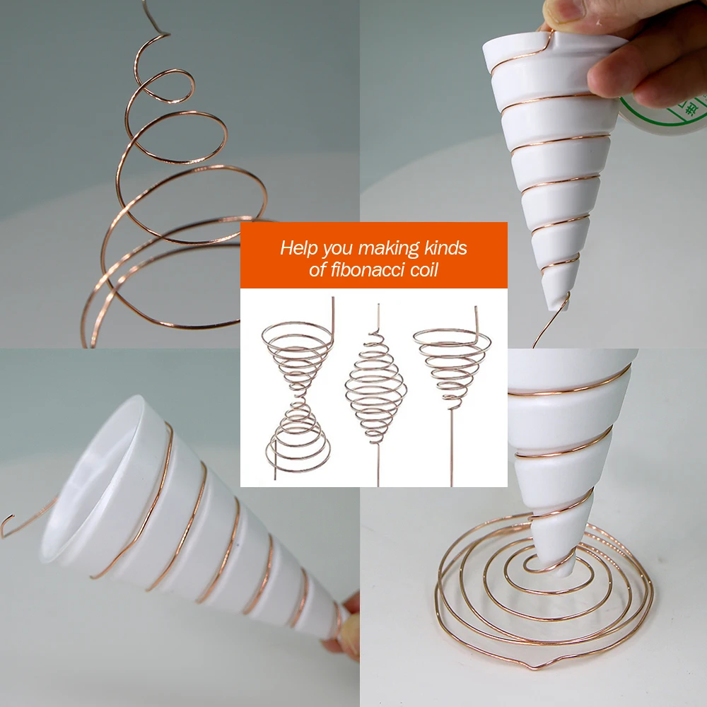 

1pc Reusable Coil Wire Winding Tools Multifunctional Gardening Flower Pots Wire Antenna Fixture Electro Culture Copper Antenna