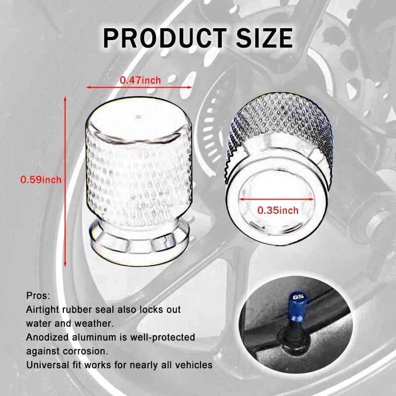 4 SZT. Aluminiowe Nakręcane Kapsle Zaworów z Siatką 12mm Samochodowe Motocyklowe Uniwersalne Osłony Zaworów Opon Akcesoria Samochodowe