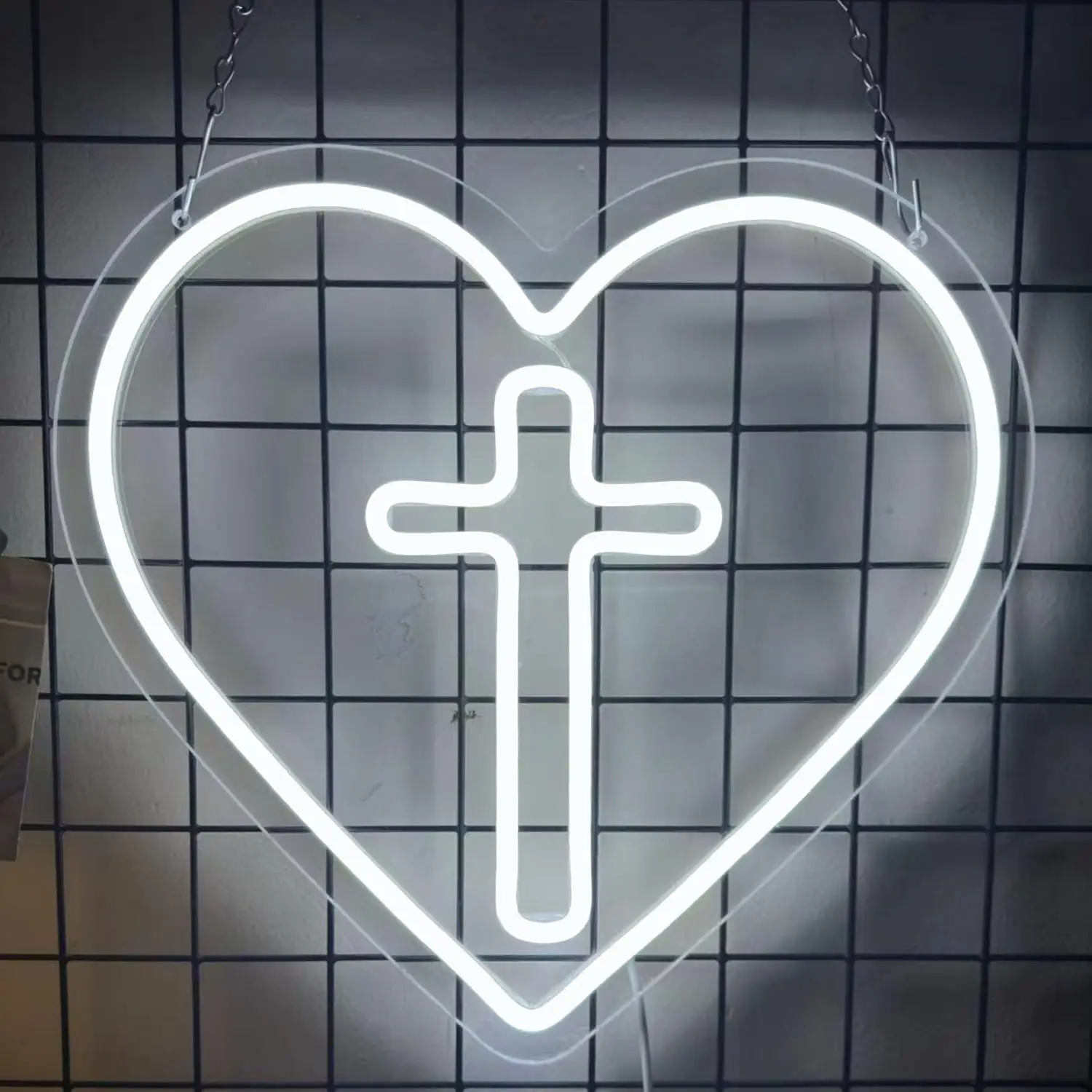 

Cross Neon Sign Dimmable LED Light Wall Decoration Gift for Christian Home Decor Game Room Man Cave Bedroom Party Decoration