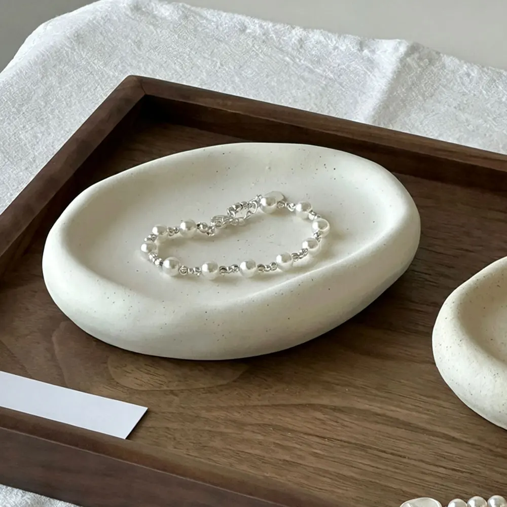 Minimalist Oval Tray Silicone Mold for Cement Concrete Soap Holder Mold Epoxy Resin Jewelry Dish Gypsum Craft Casting Tools