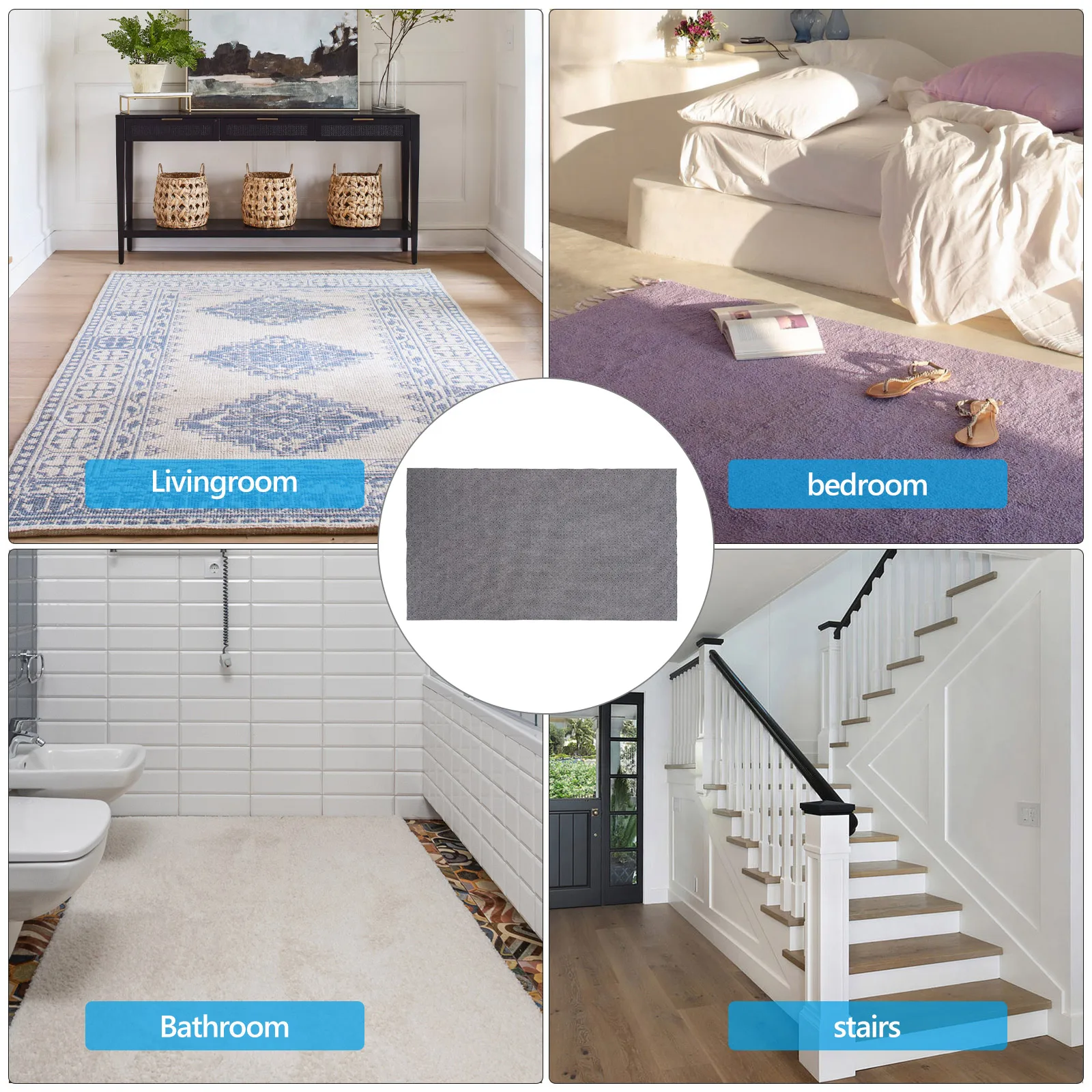 

Anti-Slip Carpet Bottom Fabric Non-Woven Floor Mat Cloth for Home Office Stairs Walkways Sofa Cushion Doghouse Long