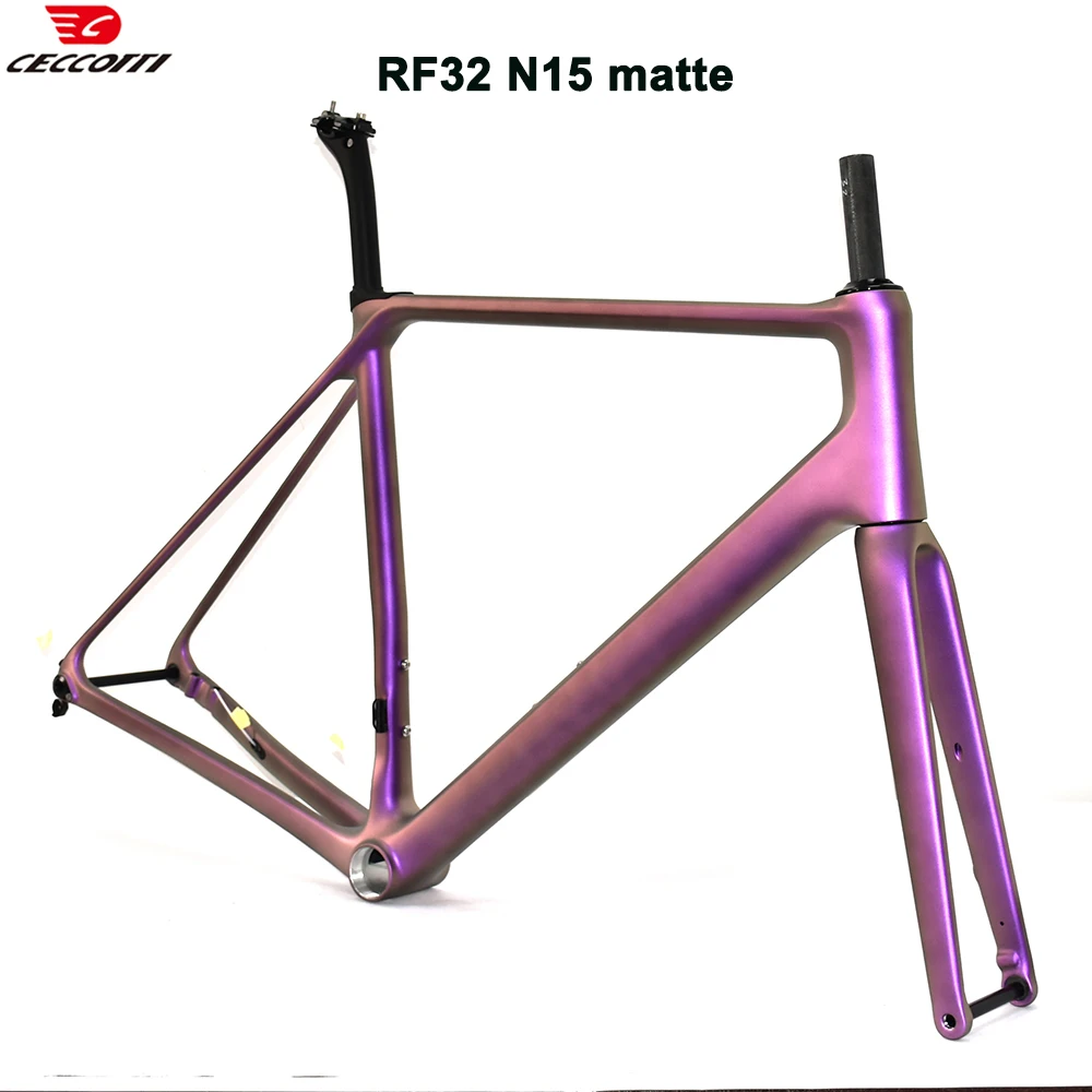 CECCOTTI RF32 نموذج مكبح قرصي إطار دراجة هوائية T1000 كامل الكربون خفيفة للغاية دراجة إطارات الراقية تخصيص اللون #4