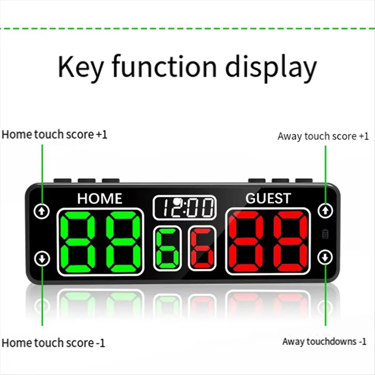 DTD2393-HOT-Digital Scoreboard with Countdown Timer LED Scoreboard Electronic Scoreboard for Referee Scoreboards & Timer