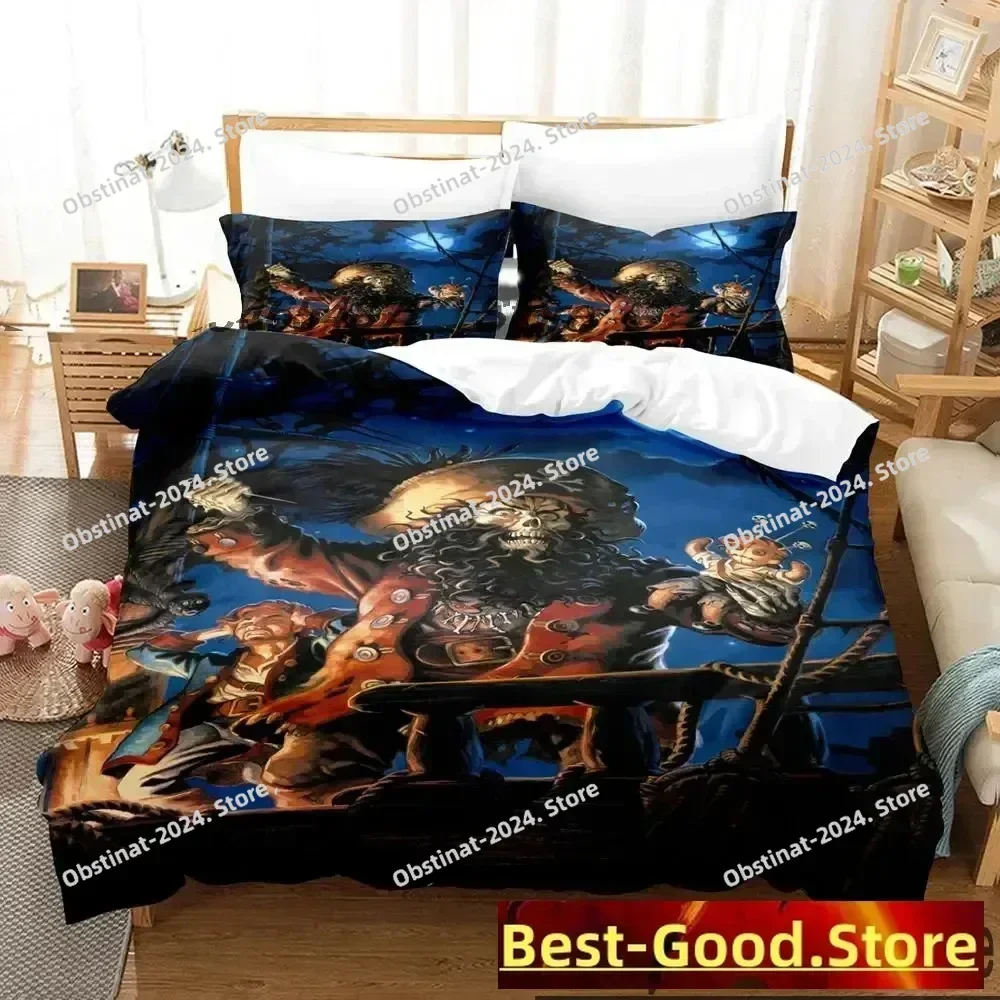 Monkey Island Lechuck 3D Print Comforter Bedding Set,Duvet Cover Bed Set Quilt Cover Pillowcase,King Queen Size Bedding Set Kid