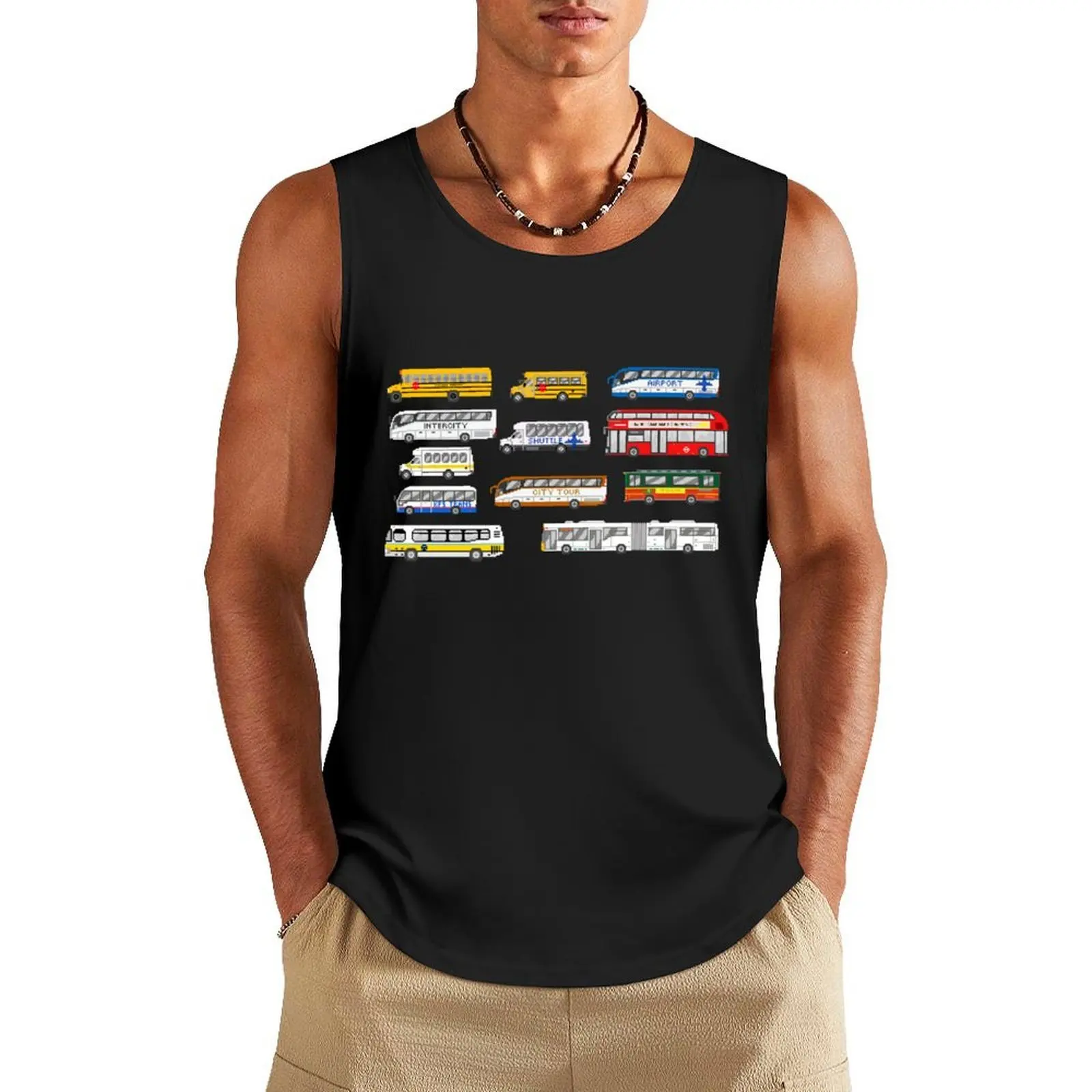 

Buses - The Kids' Picture Show Tank Top anime top Top gym accessories man Men's gym clothing