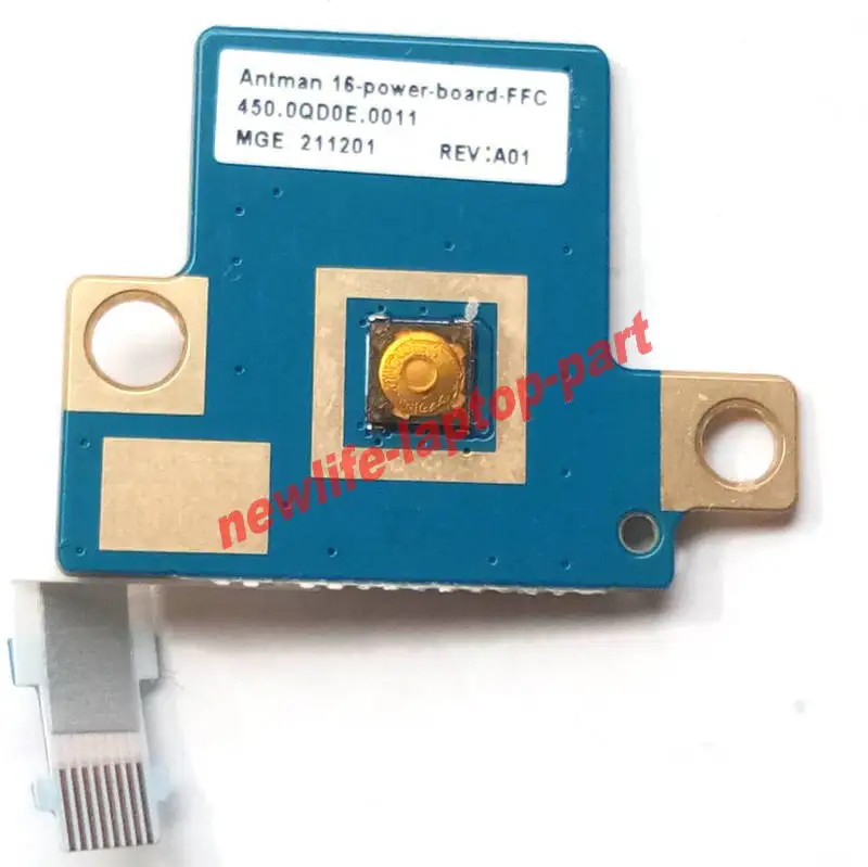 Original For DELL INSPIRON 16 7620 Laptop Power Botton Board With Flex Cable 0WC42T WC42T 450.0QD0E.0011 Tested Free Shipping