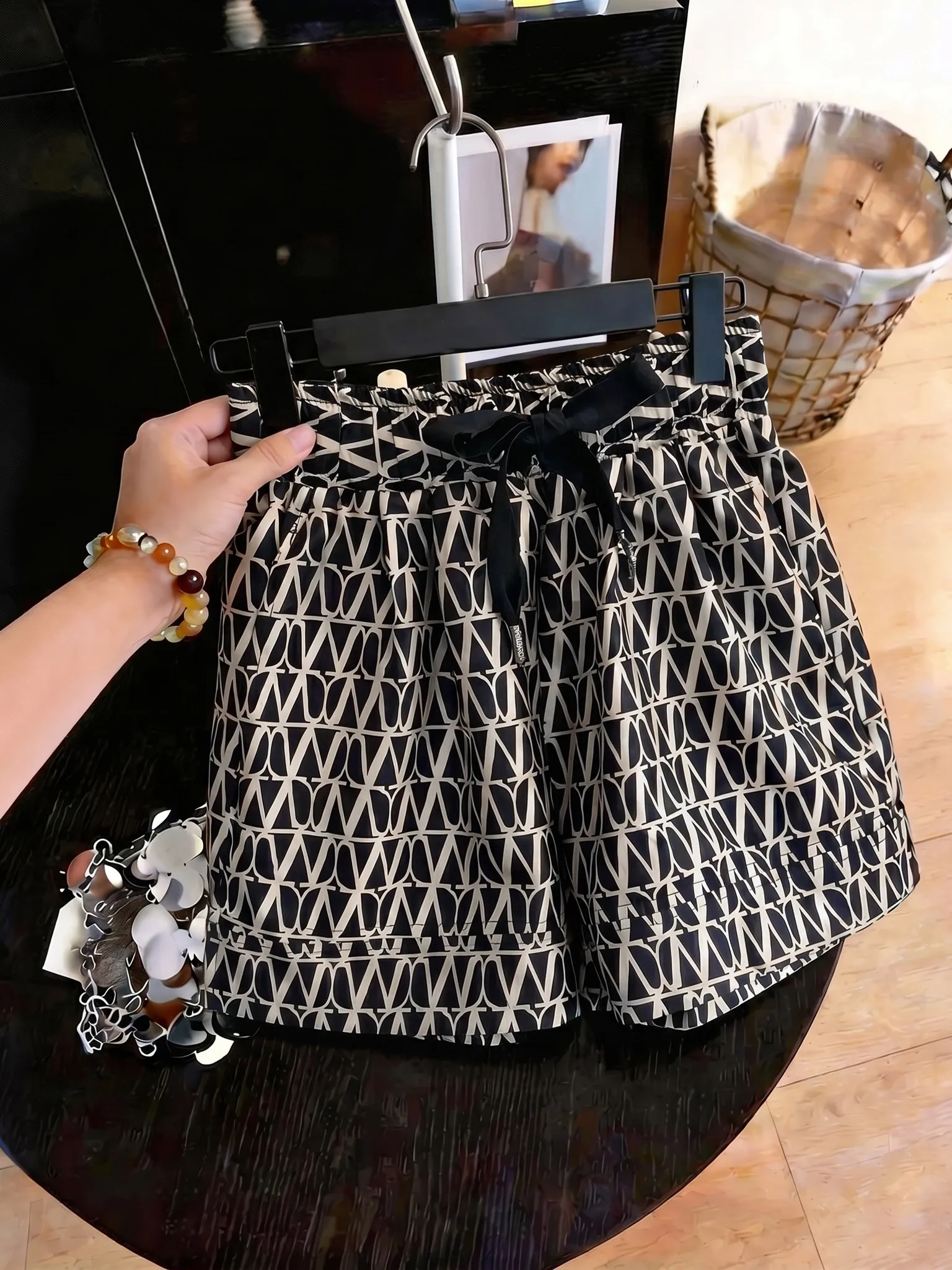 High Waist Wide Leg Short Pants Women's Summer Casual Fashion Style Comfortable Breathable Skin-Friendly Korean Version