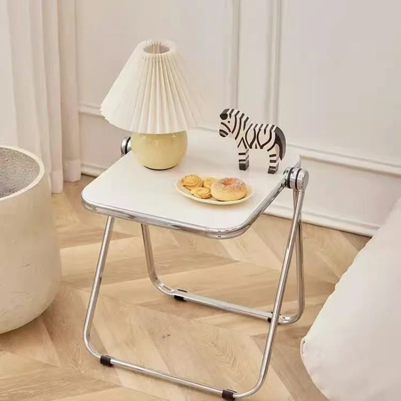 

складной журнальный столик случайного цвета, 1 шт., прозрачный акриловый компактный портативный маленький домашний столик