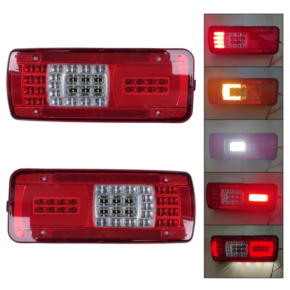 1Pc 24V LED Rear Headlight Tail Light For Iveco Stralis Trakker 2016+ Truck Taillight Without Buzzer Accessories Spare Parts