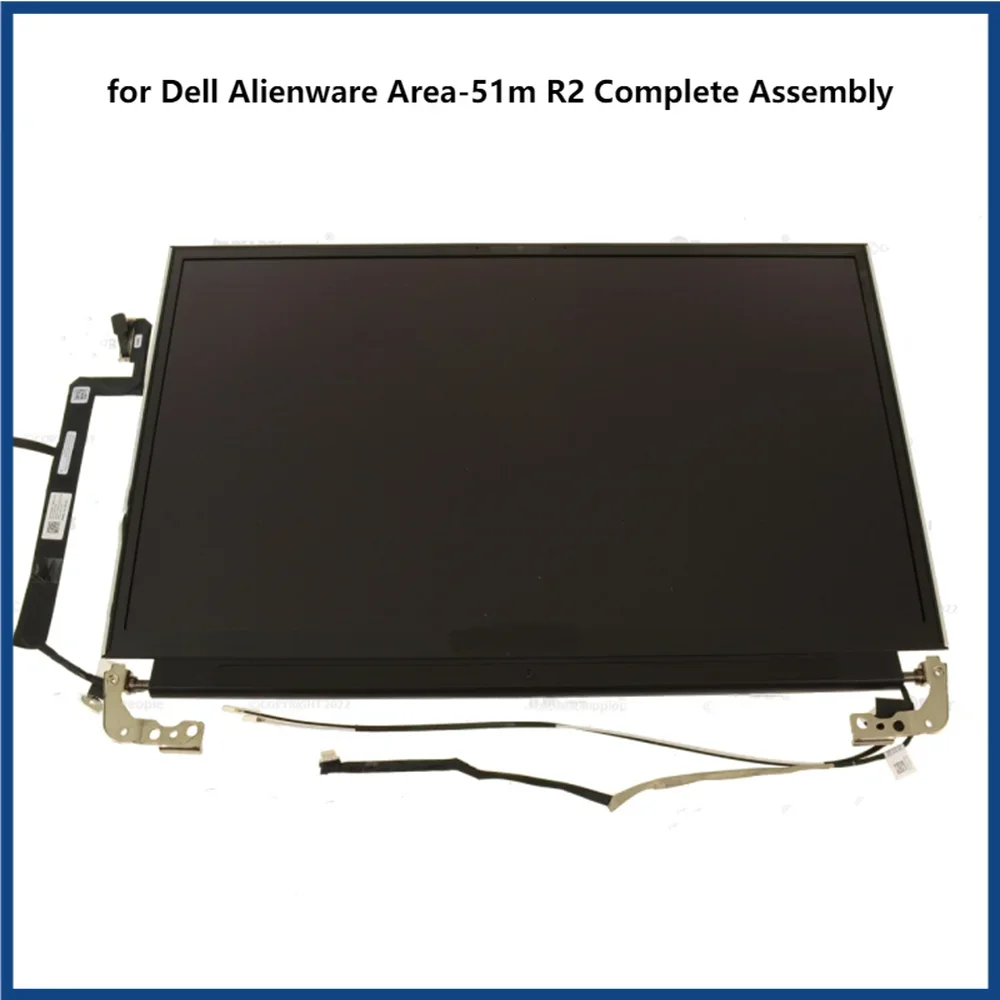 17.3 inch LCD Screen Display for Dell Alienware Area-51m R2 Complete Assembly Upper Part 4K UHD 3840x2160