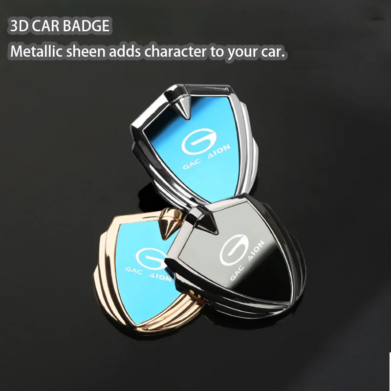 

For Aion UT Y Plus Aion V 2 ES UT RT Hyper HT LX S MAX Key Case 2025 Accessories Car Body Metal Shield 3D Emblem Sticker Badge