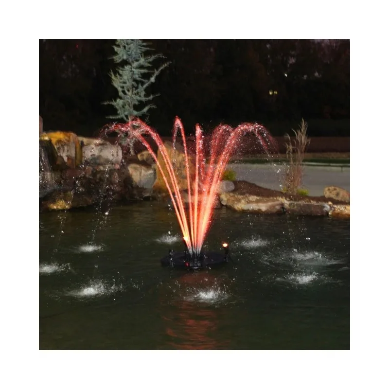 home.1/4 Floating Fountain |100 Foot Cord  9 Patterns Surface Aeration for Ponds AQF3000-100