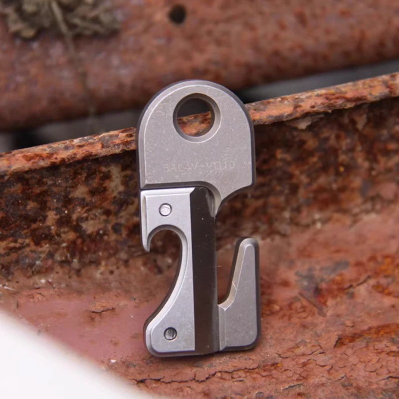 

Outdoor Portable EDC Multi-function Titanium Alloy Rope Cutter Keychain Bottle Opener Tool