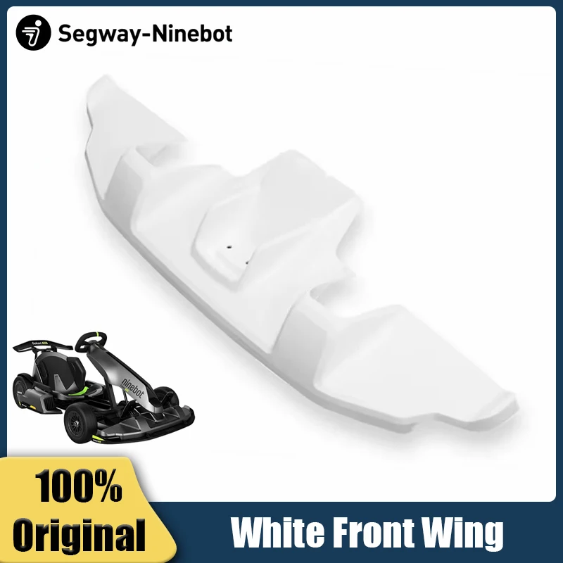 Original GoKart Kit White Front Wing For Ninebot by Segway GoKart Kit Refit Kart Front Protective Shell Front Decorative Parts