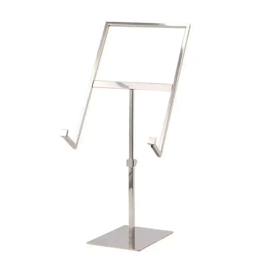 Stainless Steel Shirt Rackhigh Grade Men And Women T Shirt Display Bracket Stand Table Photo Display Frame Desk Poster Holder