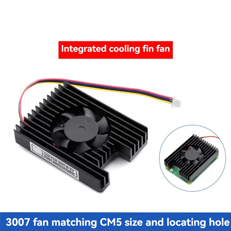 Neu – für Raspberry Pi CM5-Kühlkörperlüfter für Compute-Module 5, IO und Poe-Board, verbesserte Kühlung