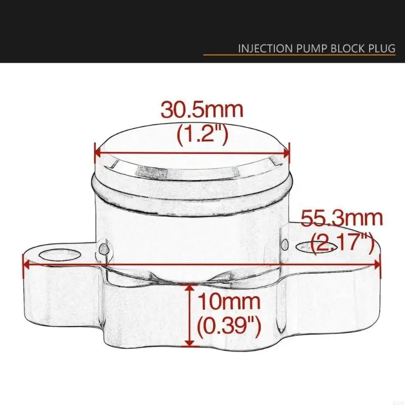 

2025 New Oil Pump Plugs Cover Long Lasting Injection Block Cover set for Bikes PW50 PW80