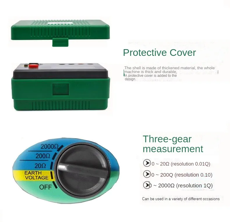 DOUYI DY4100 grounding resistance tester digital lightning protection grounding resistance meter