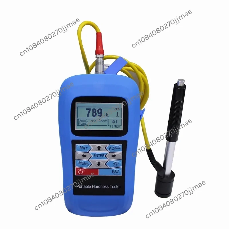 Digital LCD Metal Leeb Hardness Tester For HRB,HRC,HV,HB,HS,HL Durometer Measuring Device Gauge Connect PC Data Store Backlight