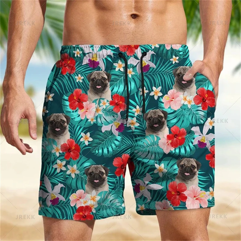 Hawaiian 3D Customized Faces Print Beach Shorts Men Cool Streetwear Design Styles Board Shorts Kid Fashion Swimming Trunks Pants