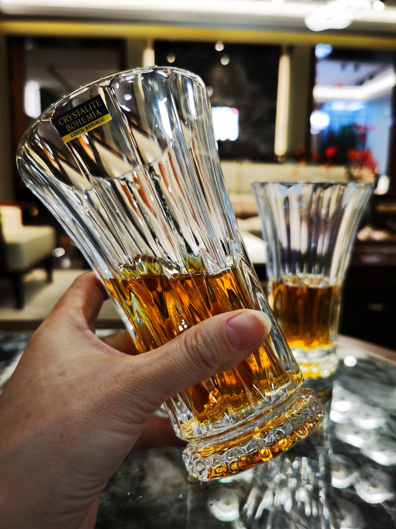 

Crystal Glass Beer Mug Juice Cup Water Glass Whiskey Red Wine Glass Champagne Cup European Style Bar Restaurant Supplies