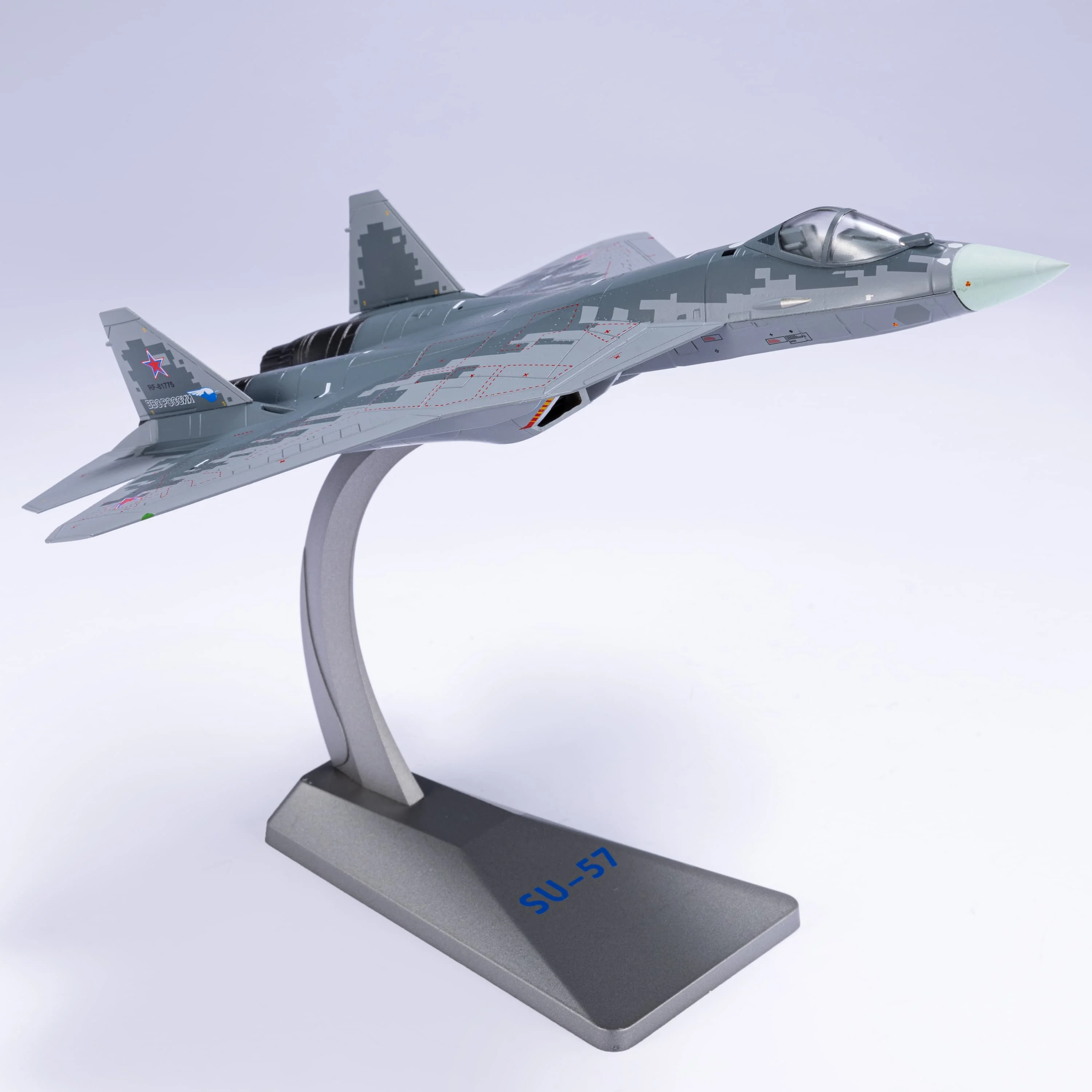 SU57  1/72  Metal Scale Model (including base) Scale model Home placement, collection and decoration  Creative gift