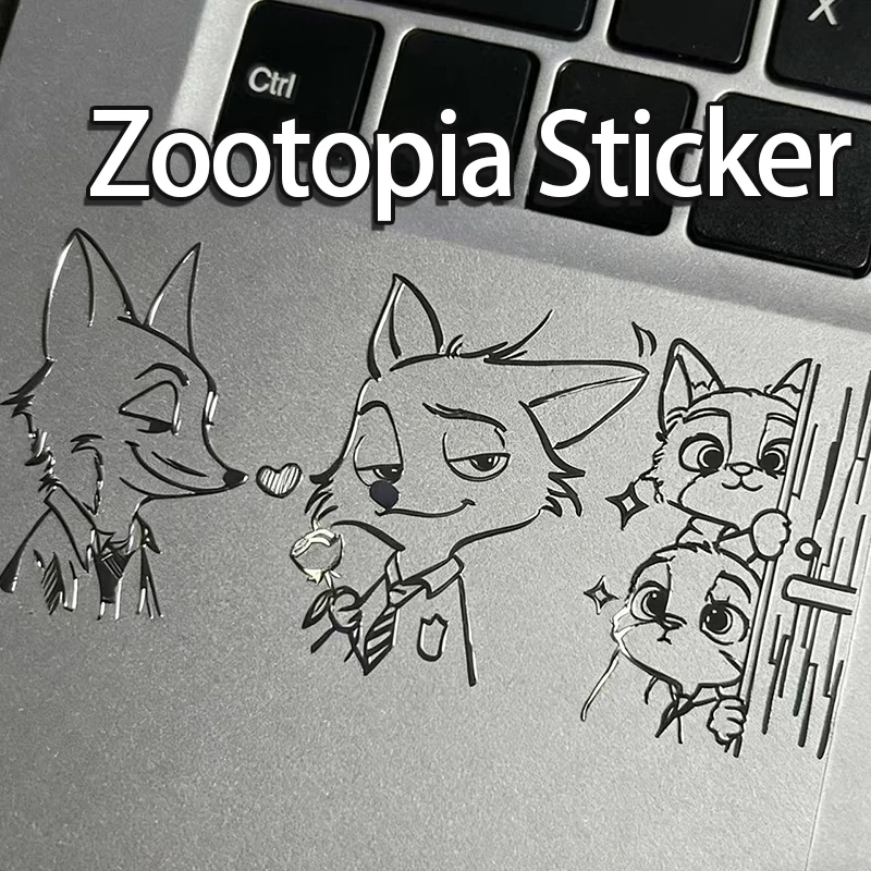 

Disney Zootopia Nick Judy наклейка мультфильм 3D металлическая наклейка DIY ноутбук телефон наушники наклейки мотоцикл Стайлинг автомобиля украшения