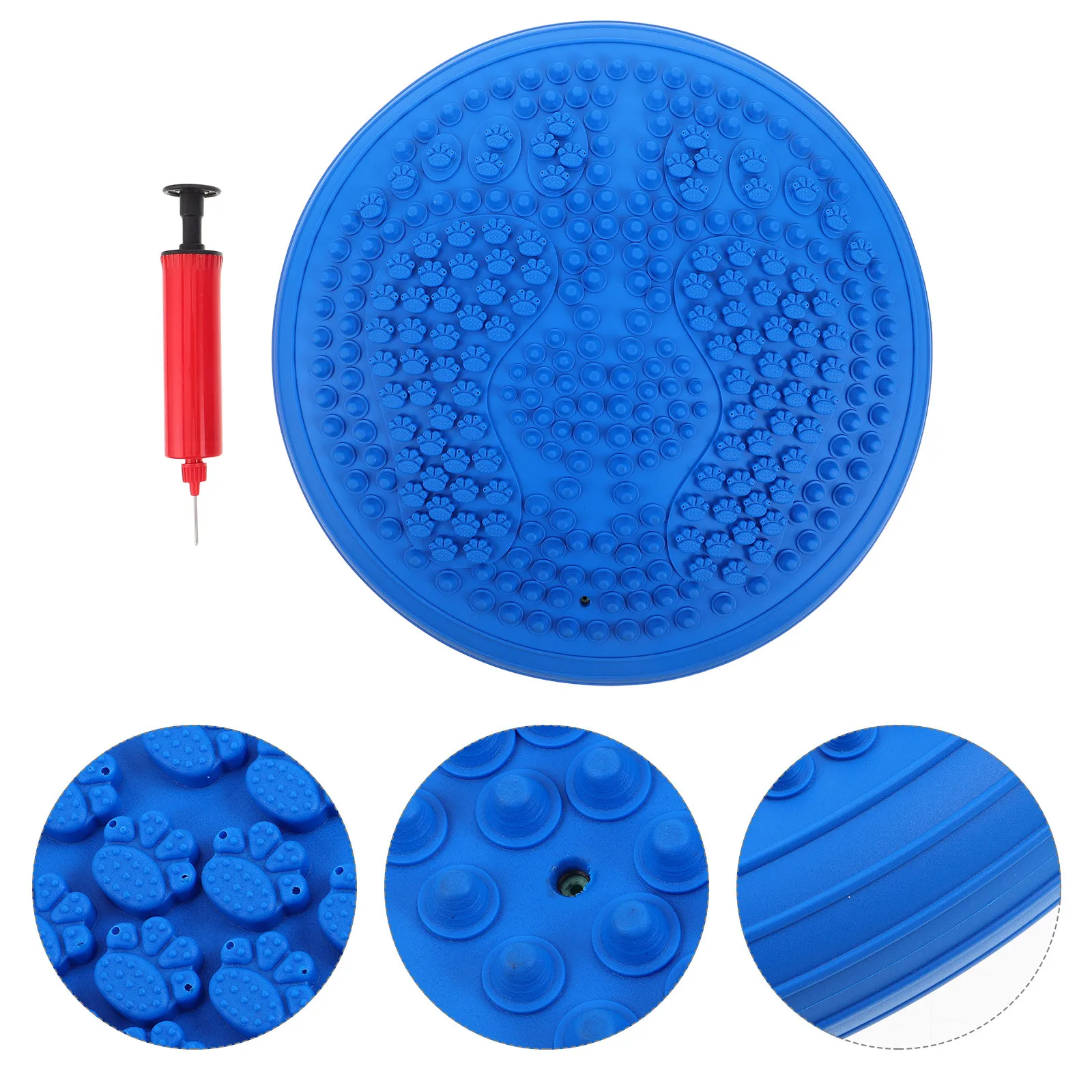 

Inflatable Round Yoga Balance Mat Thickened Foot Massage Pad Pressure Point Cushion for Fitness Training Home Workout