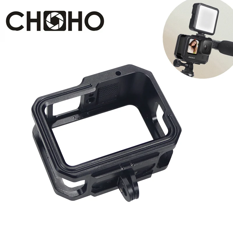 For GoPro Hero 12 13 Accessories Aluminum Frame Case Alloy Protector Shell Cage Magnetic Folding Adapter For Go Pro Hero 11 10 9