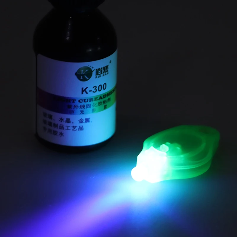 10ml UV Glue UV Curing Adhesive K-300 Transparent Crystal Glass with Flashlight