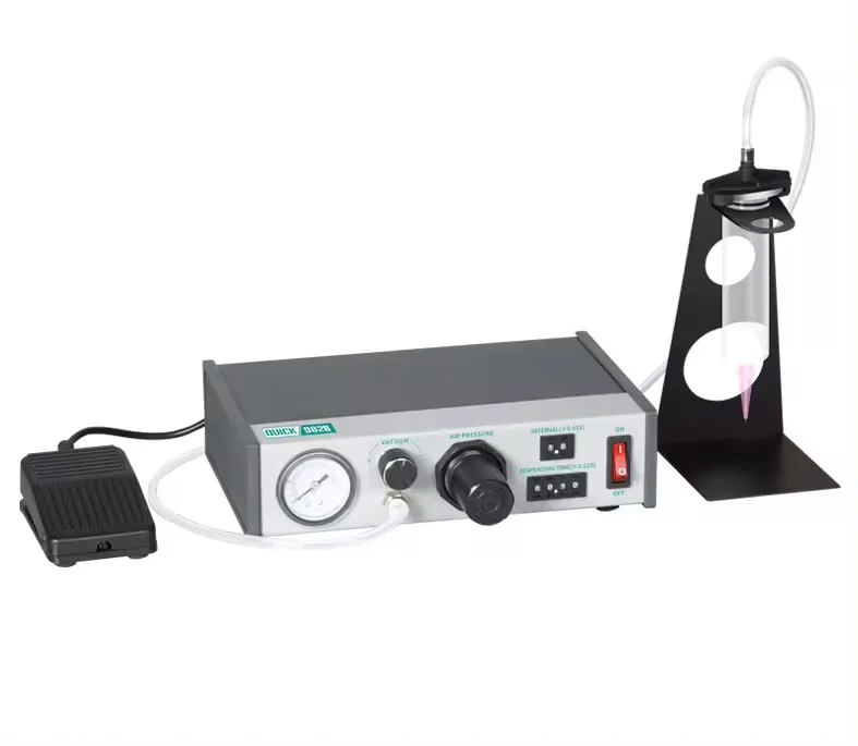 Dispensador de fluxo de solda tlf quick 982b, venda barata com controle manual/pedel, dispensador automático de alta precisão