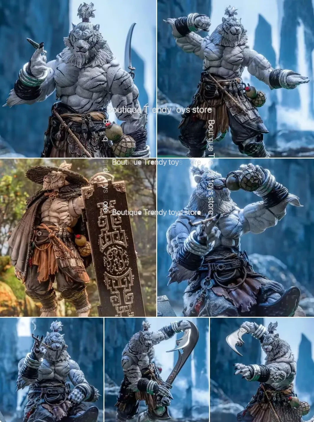 

In Stock 1/12 Scale White Tiger Swordsman Werewolf Veteran Action Figure MU-FP003W MU-FP004 MU-FP002W Collectible Model