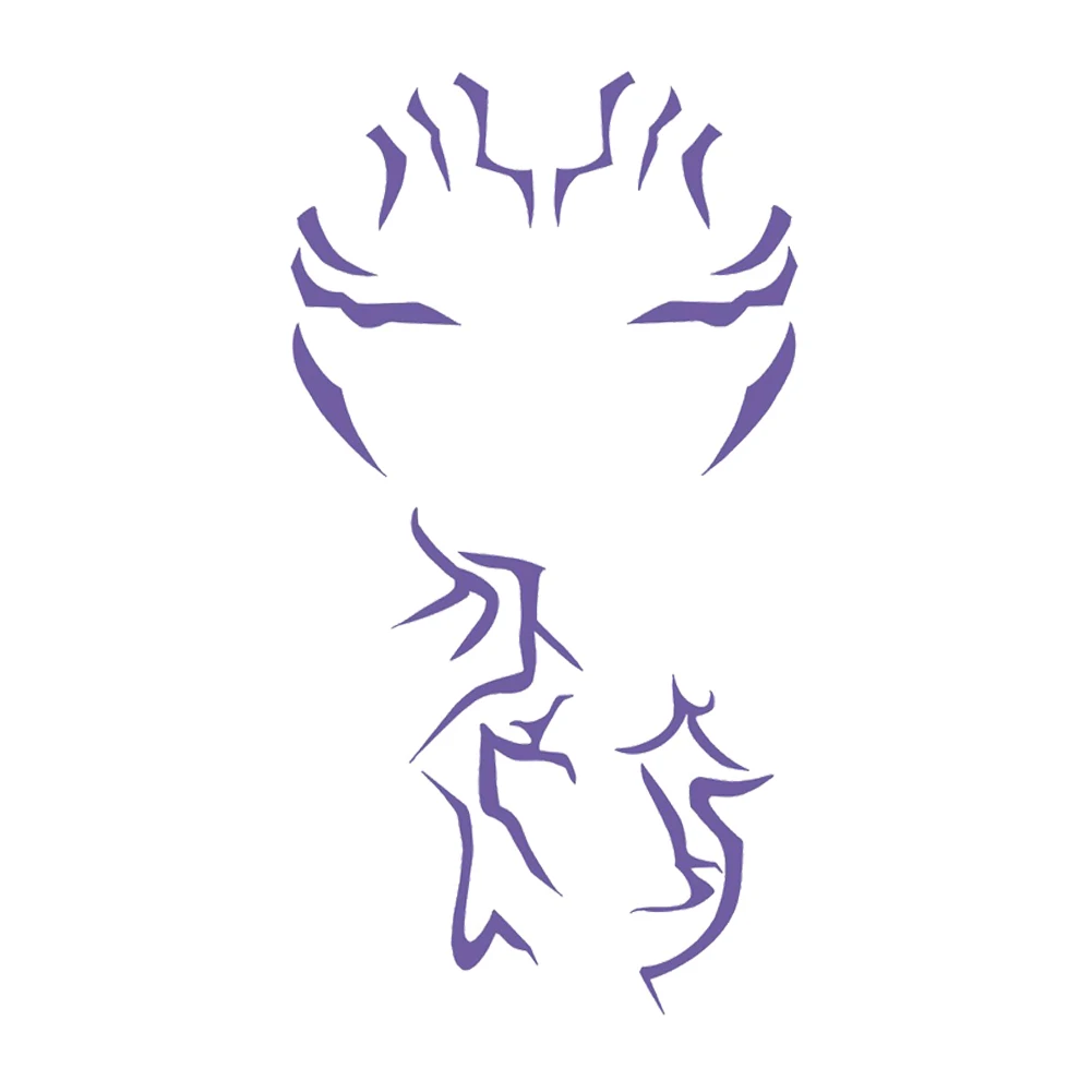 2025년 만화 악마 사냥꾼 K팝 코스프레 루미 보라색 타투 스티커 의상 액세서리 파티 변장 할로윈 롤플레잉 소품