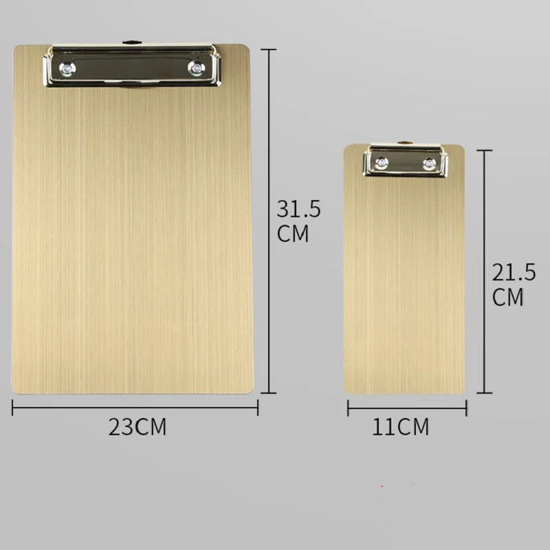

Stainless Steel Clipboard Folder Fingerprint-Resistant Restaurant Menu Holder Multi-Functional Writing Board Durable Writing Mat