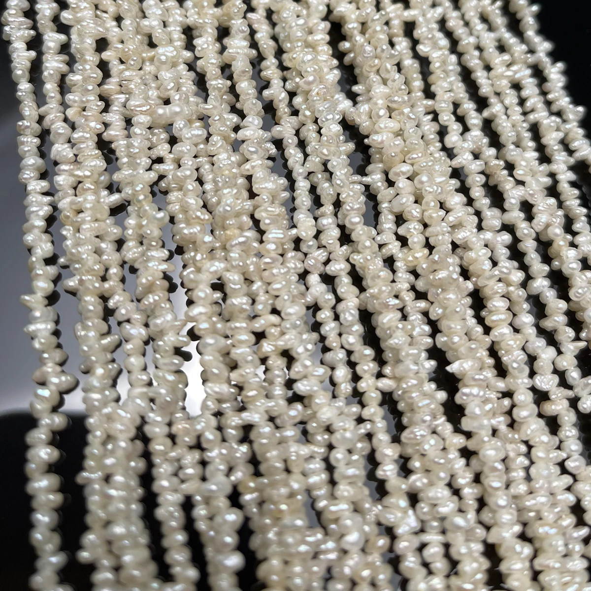 Perles d'eau douce ovales blan - Jewelry Making Raw Materials avis et prix