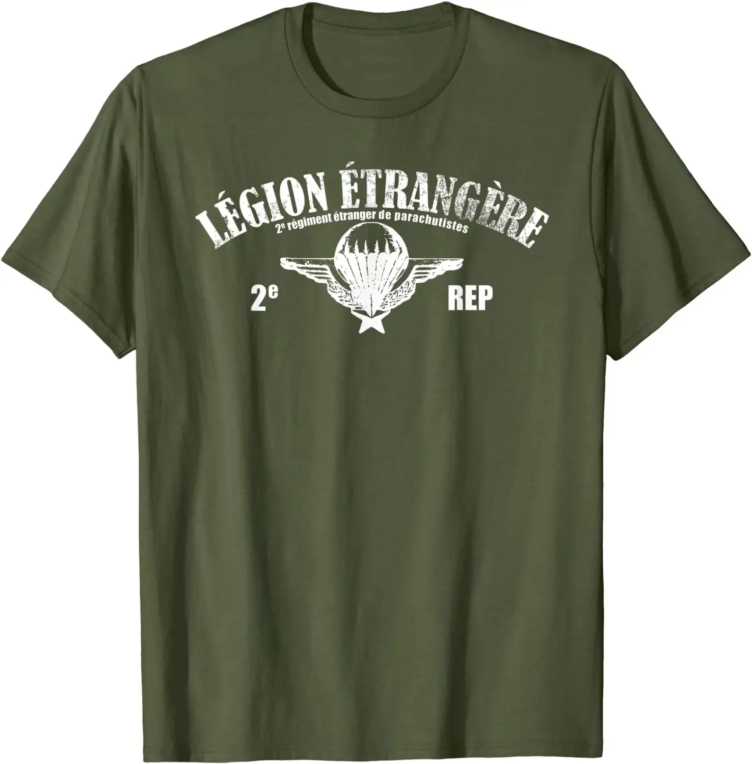 French Foreign Legion 2 Rep Paratrooper Men T-shirt Short Sleeve Casual 100% Cotton O-Neck T Shirts